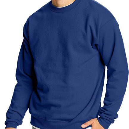 Men's  Fleece, Pullover Crewneck Sweatshirt, 1 or 2 Pack