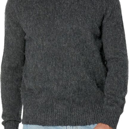 Mens Brushed Wool Crew Neck Sweater